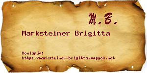Marksteiner Brigitta névjegykártya